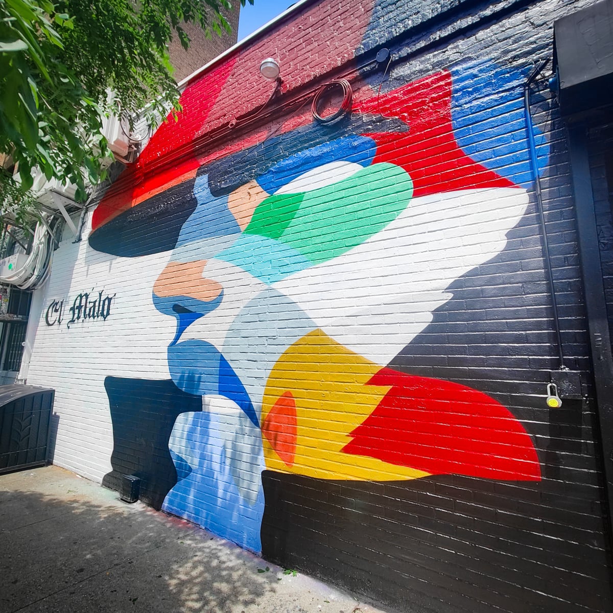 STREET ART MURAL BY SOZYONE FOR EL MALO SOLO URBAN ART SHOW NEW YORK CLLCTV.NYC GALLERY