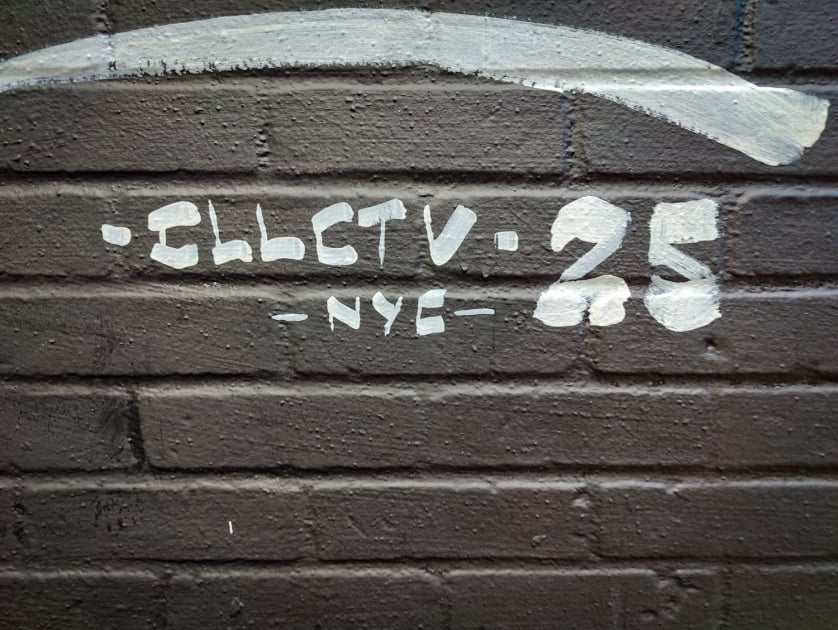 STREET ART MURAL BY PSOMAN FOR HALOS SOLO URBAN ART SHOW NEW YORK CLLCTV.NYC GALLERY