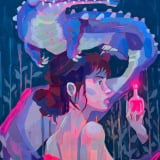 POSTER FOR HALOS SOLO URBAN ART SHOW BY STREET ARTIST PSOMAN NEW YORK CLLCTV.NYC GALLERY